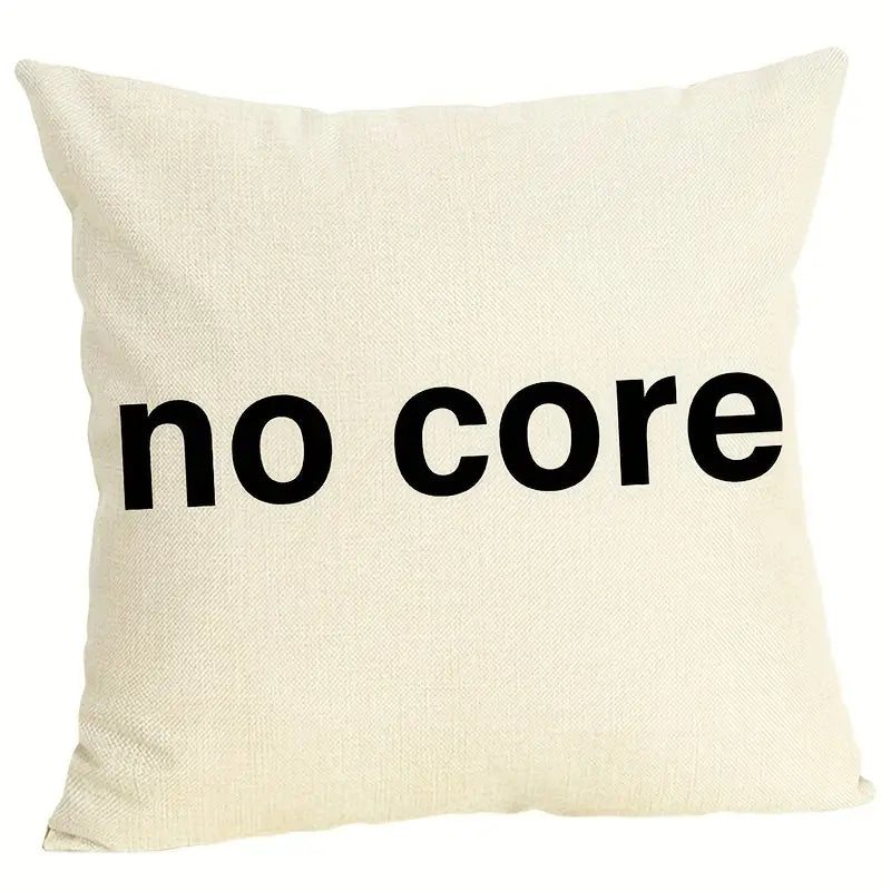 Linen Blend Geometric Cushion Cover