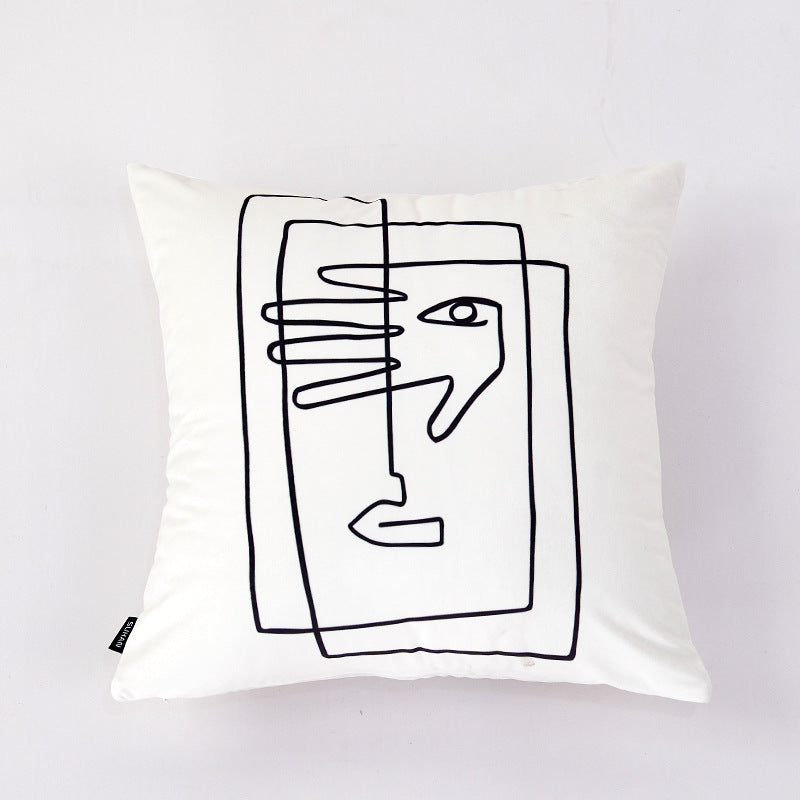 Velvet Throw Pillow Set (2-Piece), Nordic Style